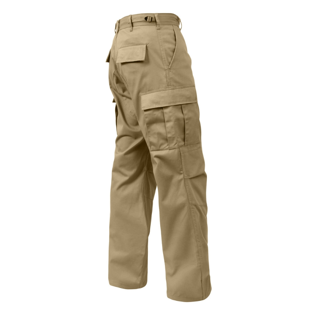 Rothco Relaxed Fit Zipper Fly BDU Pants (Khaki) - 2