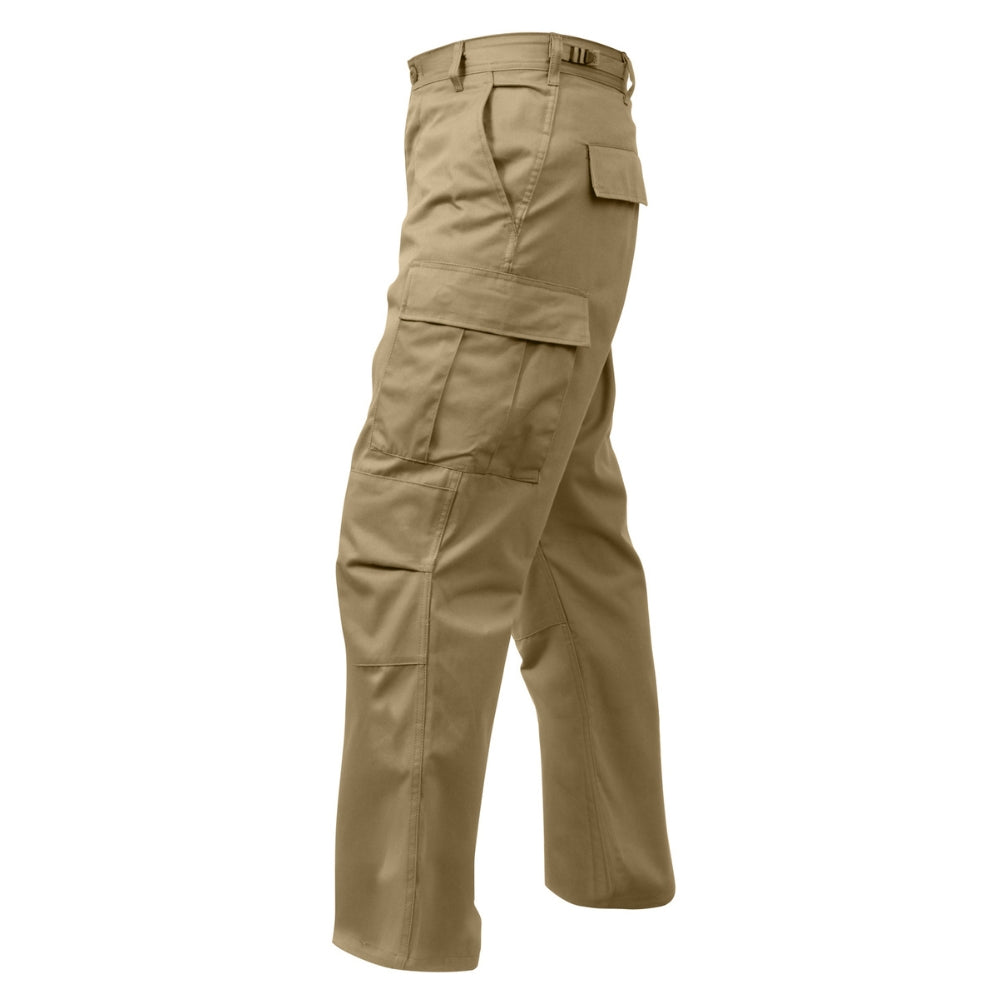 Rothco Relaxed Fit Zipper Fly BDU Pants (Khaki) - 3