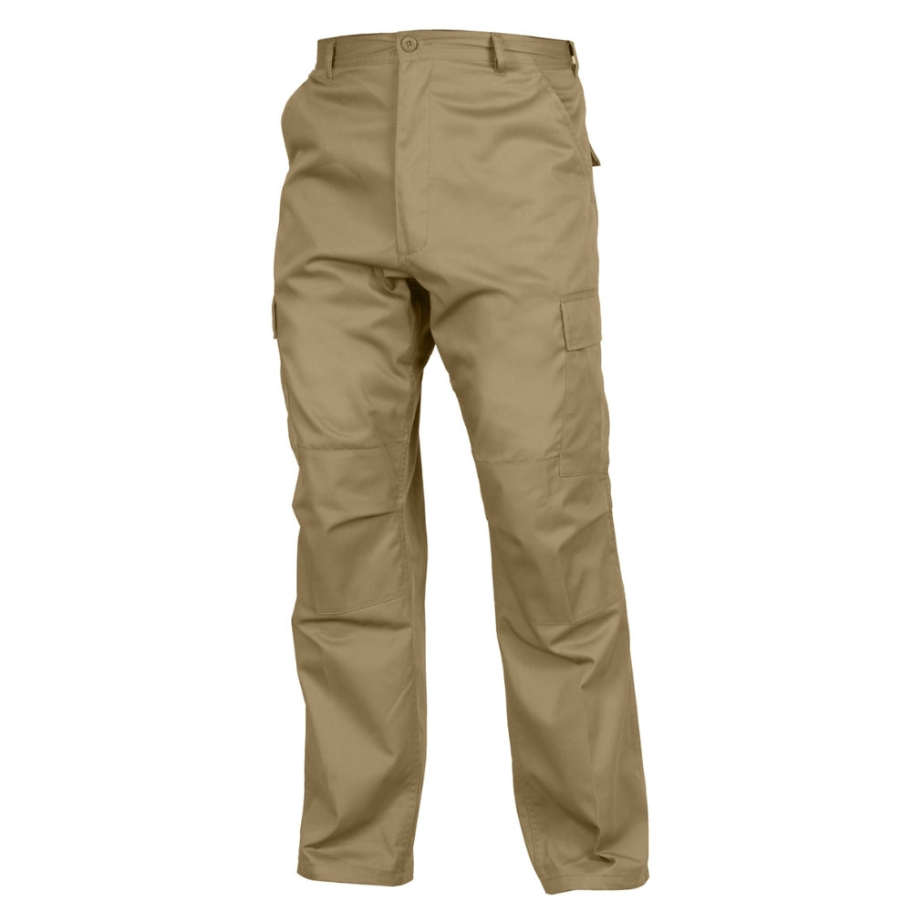 Rothco Relaxed Fit Zipper Fly BDU Pants (Khaki) - 5