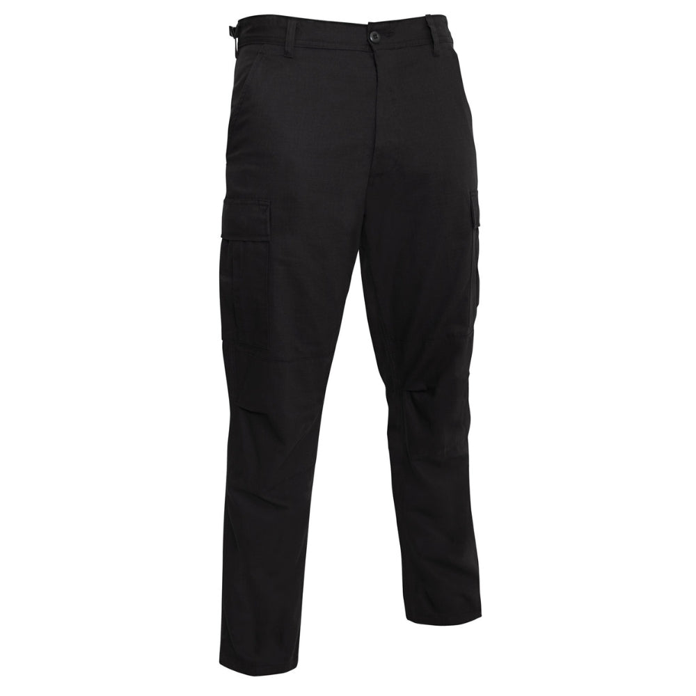 Rothco Rip-Stop BDU Pants Regular (Black) | All Security Equipment - 1