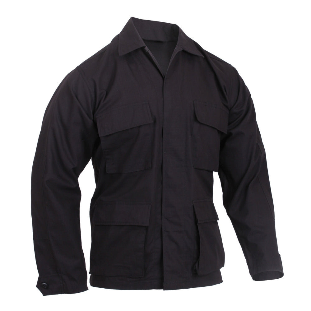 Rothco Rip-Stop BDU Shirt (100% Cotton Rip-Stop) Black - 1