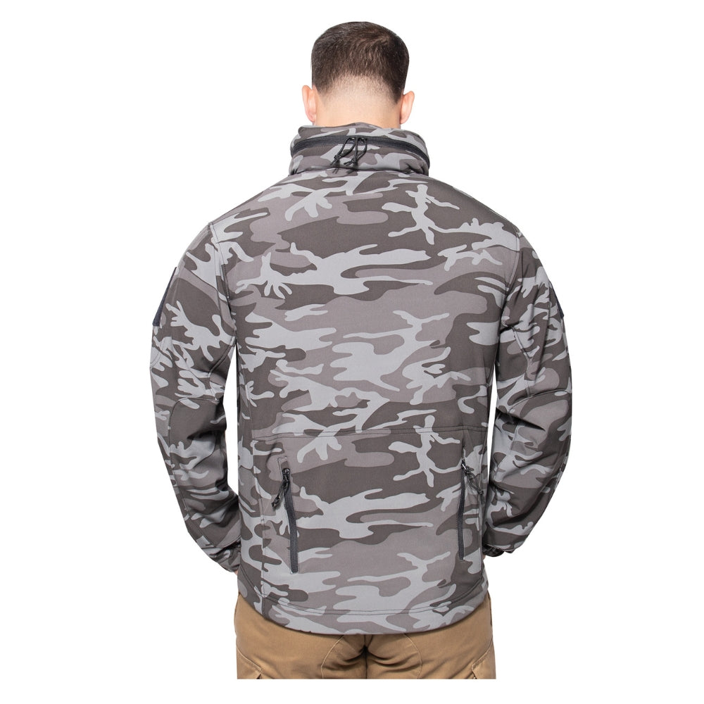 Rothco Special Ops Tactical Soft Shell Jacket (Black Camo) - 3