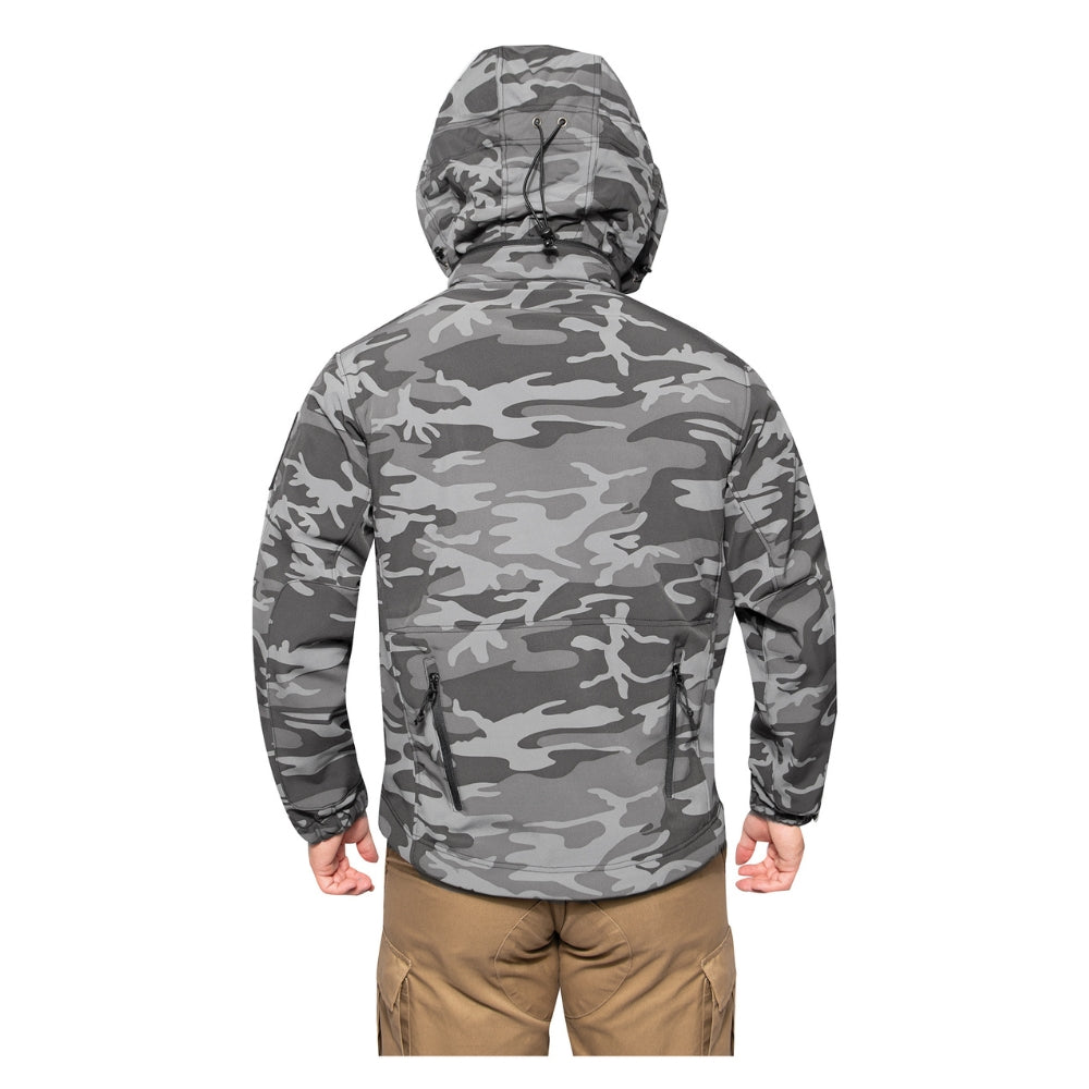 Rothco Special Ops Tactical Soft Shell Jacket (Black Camo) - 4