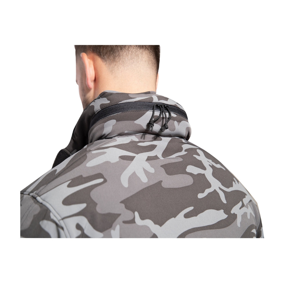 Rothco Special Ops Tactical Soft Shell Jacket (Black Camo) - 5