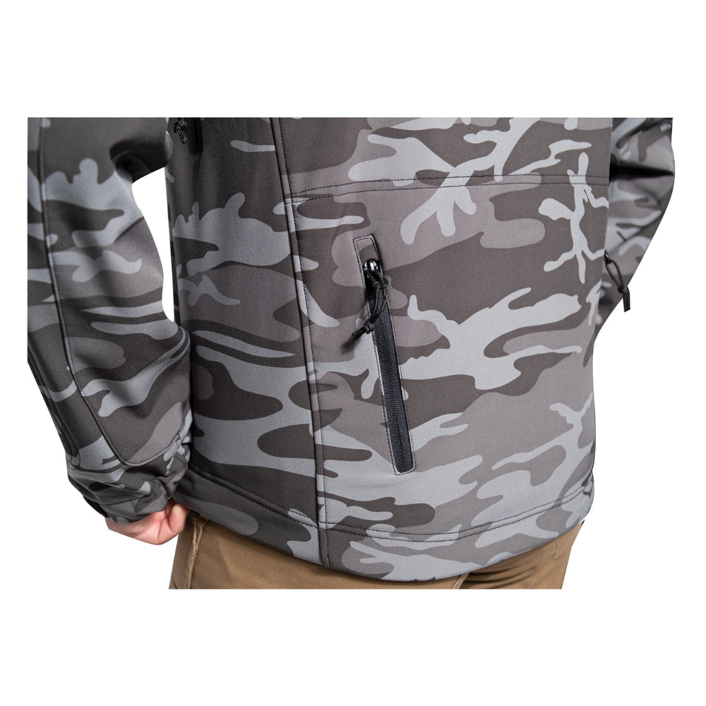 Rothco Special Ops Tactical Soft Shell Jacket (Black Camo) - 6