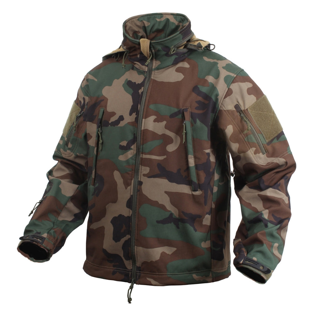 Rothco Special Ops Tactical Soft Shell Jacket (Woodland Camo) - 3
