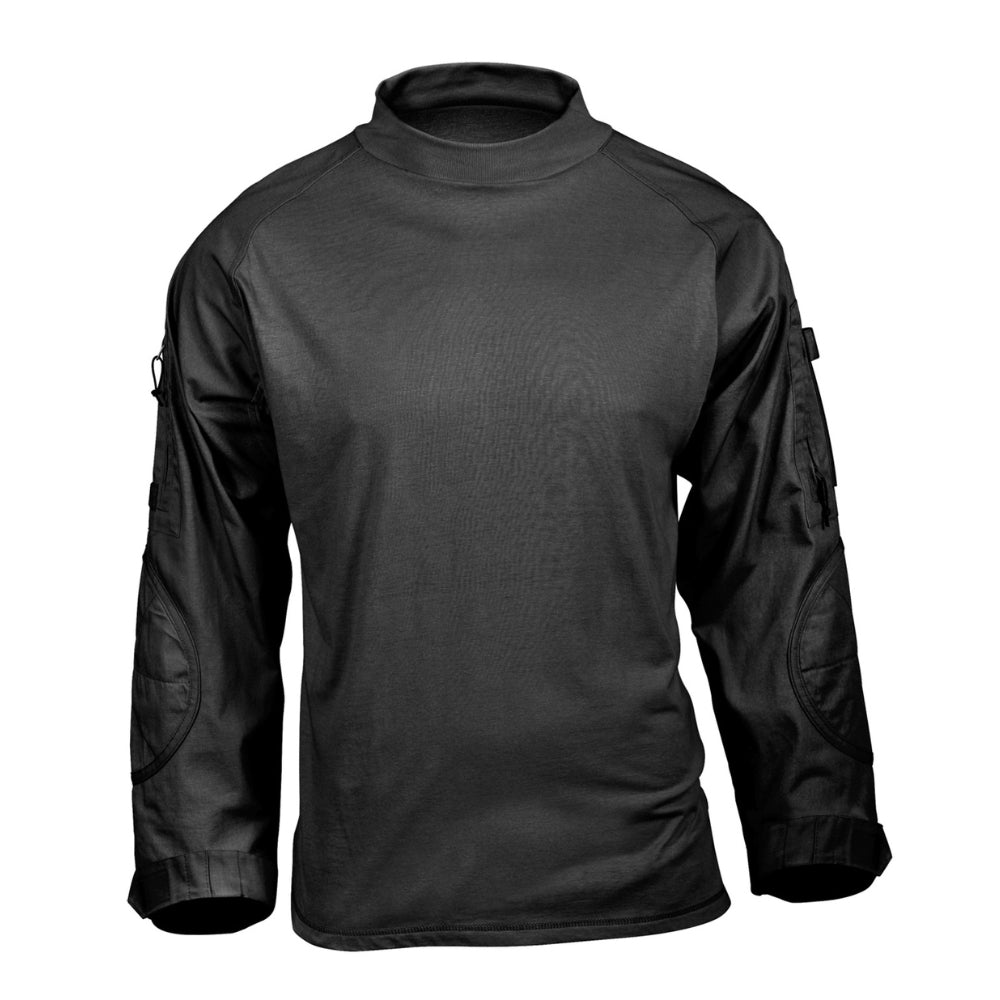 Rothco Tactical Airsoft Combat Shirt (Black) | All Security Equipment - 2