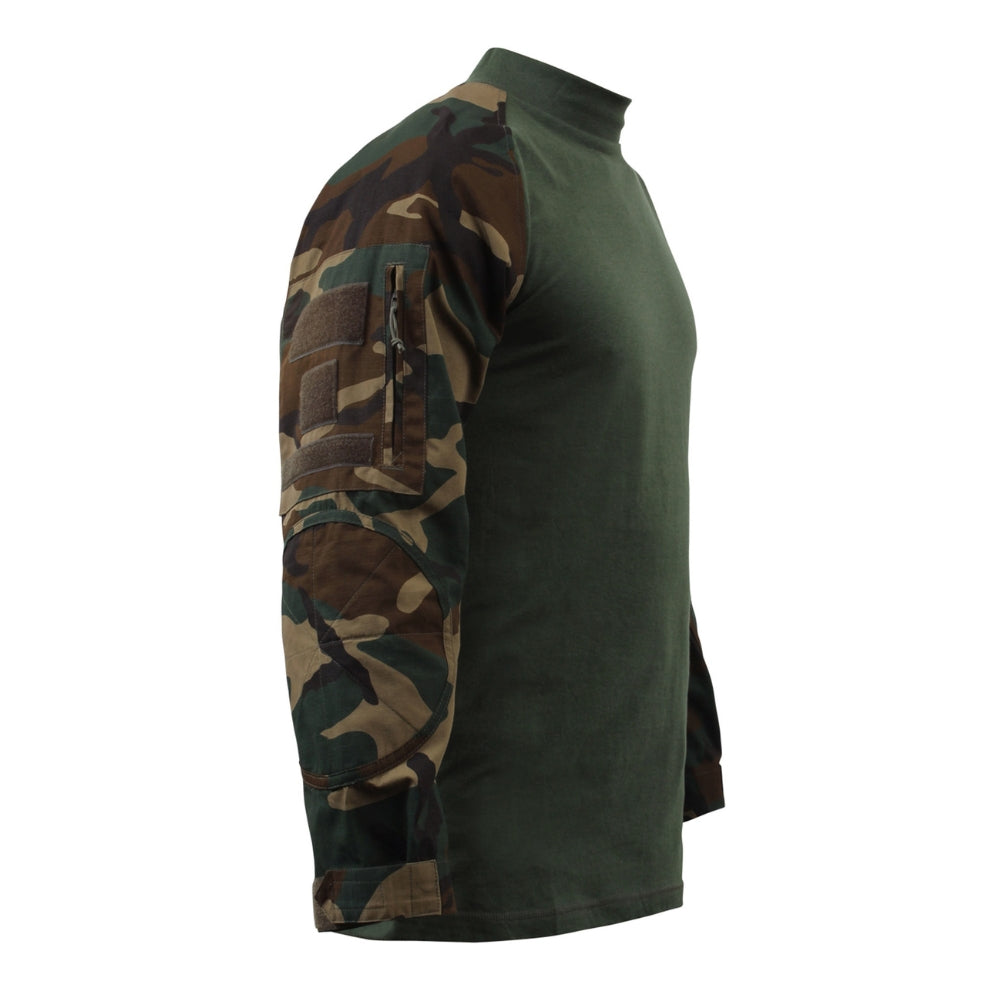 Rothco Tactical Airsoft Combat Shirt (Woodland Camo)