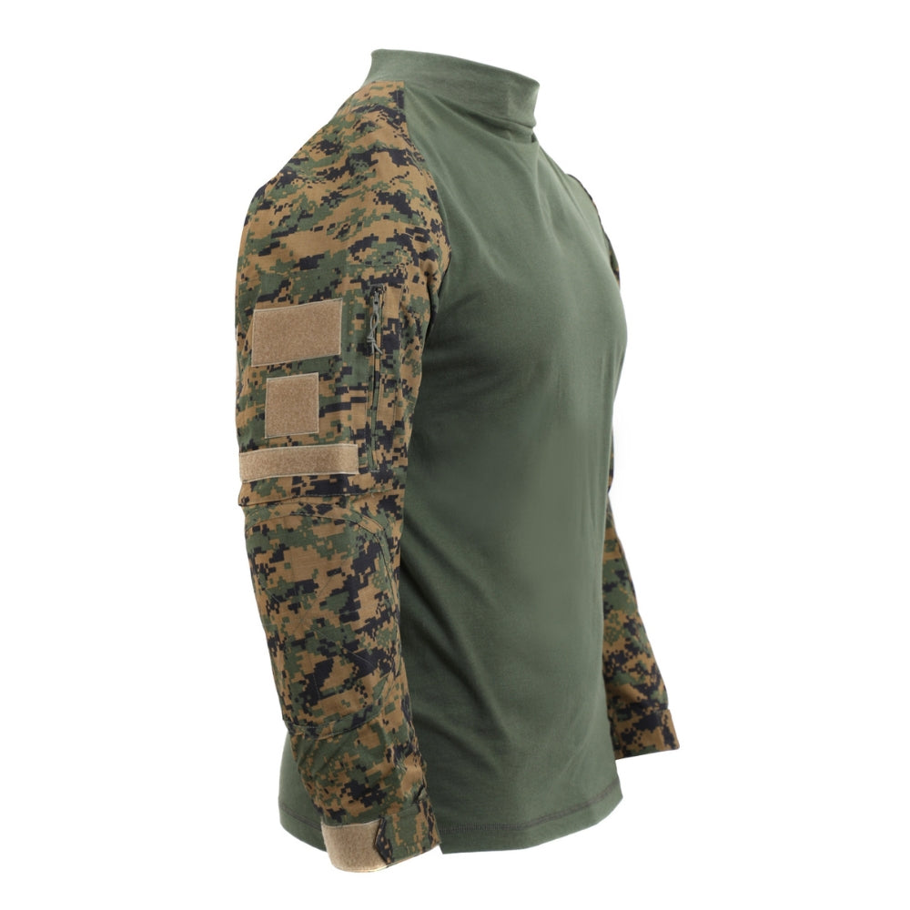 Rothco Tactical Airsoft Combat Shirt (Woodland Digital Camo)