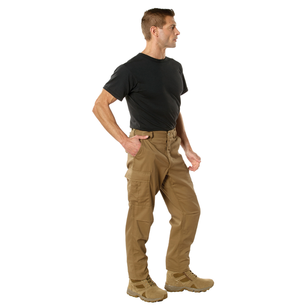 Rothco Tactical BDU Cargo Pants Regular Inseam (Coyote Brown)-6