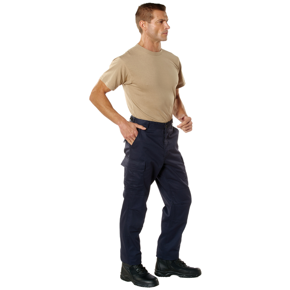 Men's Navy Blue Fatigue Pant - Rothco 6 Pocket Tactical Military BDU Work  Pants