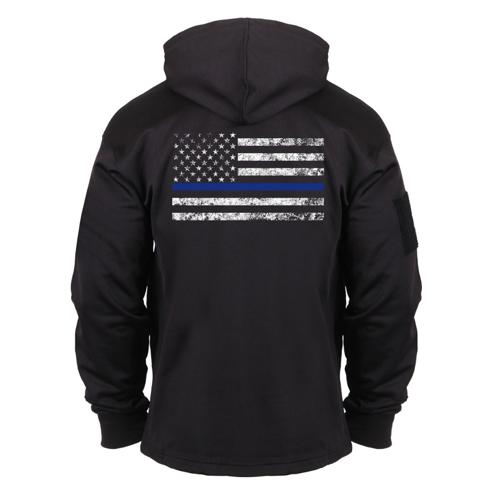 Rothco Thin Blue Line Concealed Carry Hoodie (Black)
