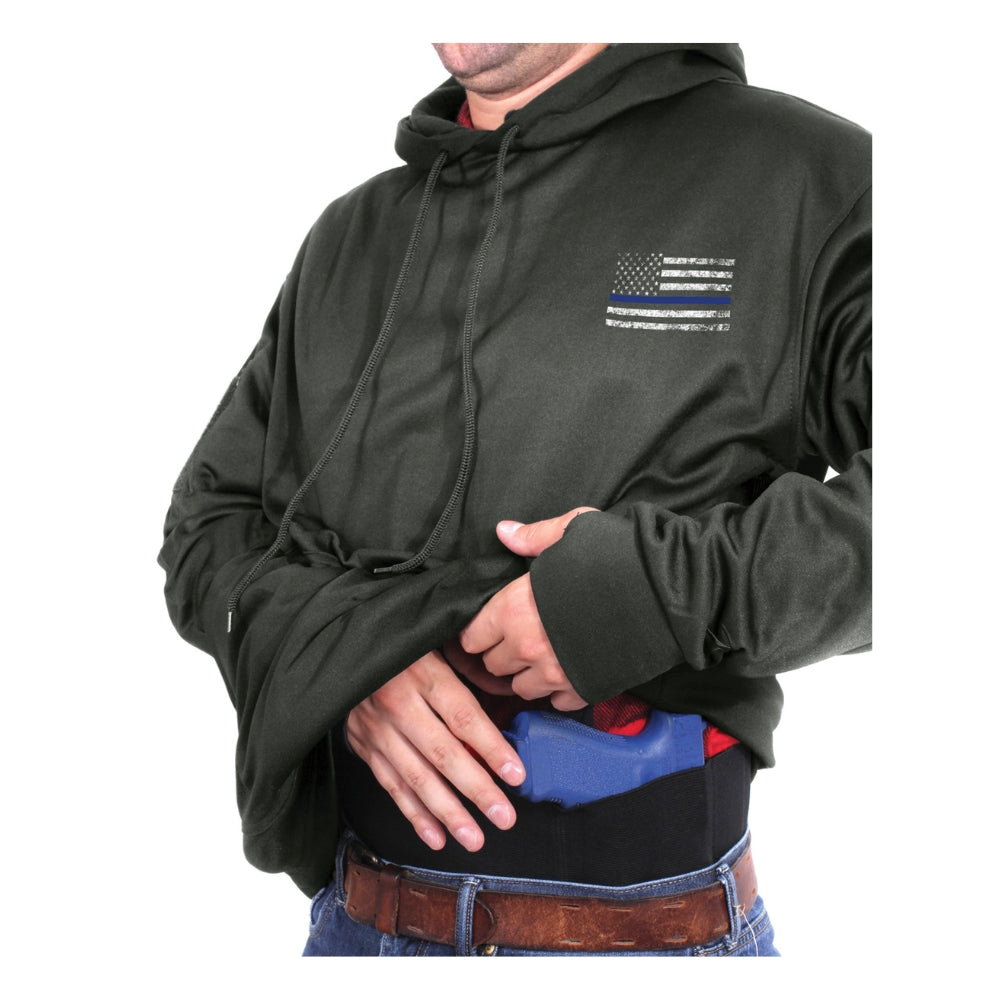 Thin blue line store concealed carry hoodie