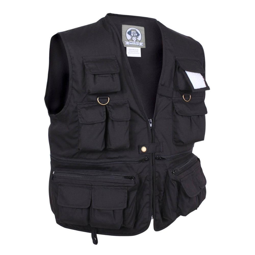Rothco Uncle Milty Travel Vest (Black) | All Security Equipment