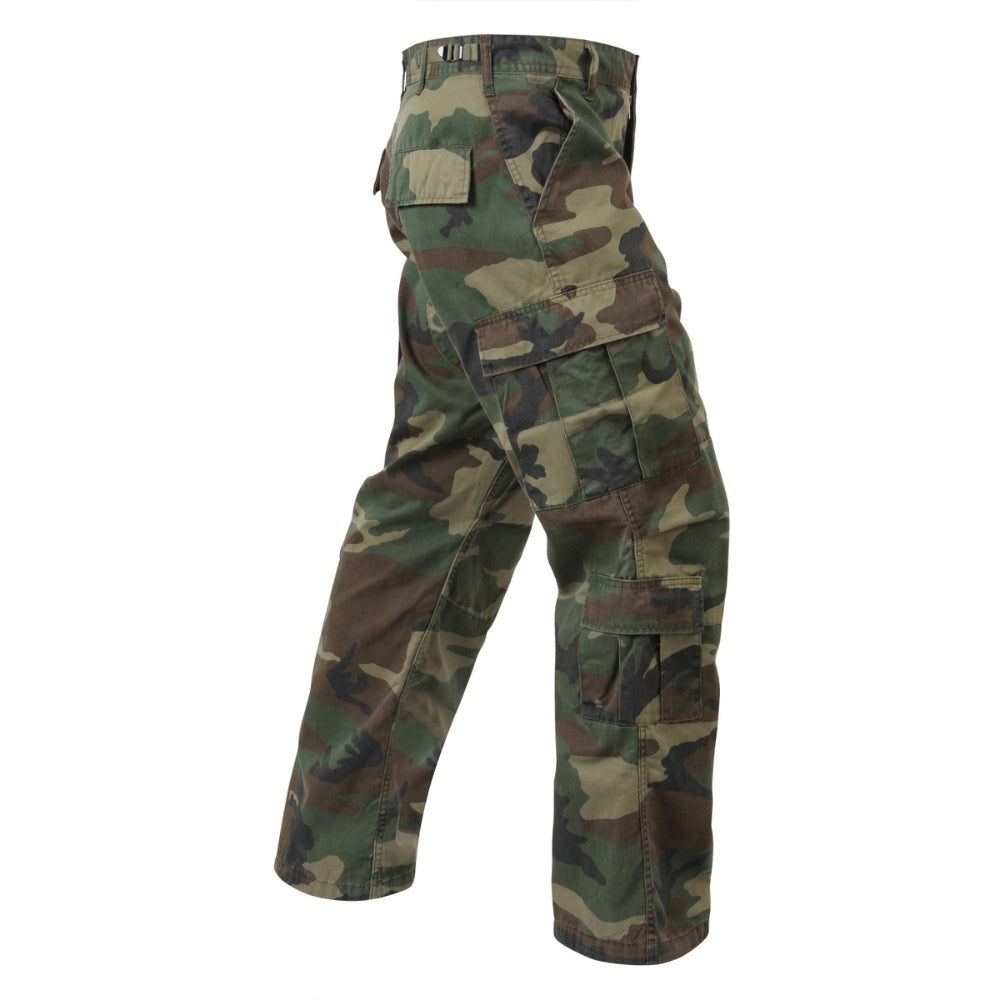 Rothco Vintage Camo Paratrooper Fatigue Pants (Woodland Camo) - 2