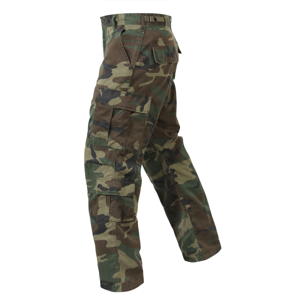 Rothco Vintage Camo Paratrooper Fatigue Pants (Woodland Camo) - 3