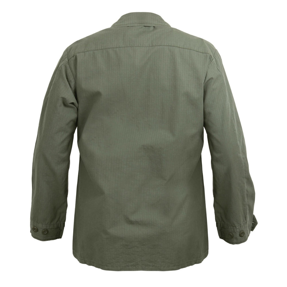 Rothco Vintage Vietnam Fatigue Shirt Rip-Stop (Olive Drab) - 2