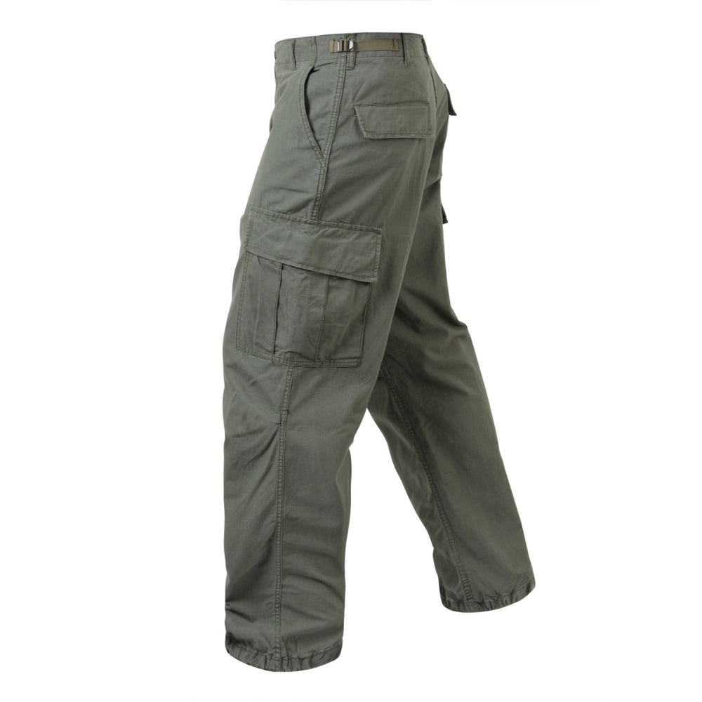 Rothco Vintage Vietnam Rip-Stop Fatigue Pants (Olive Drab) - 3