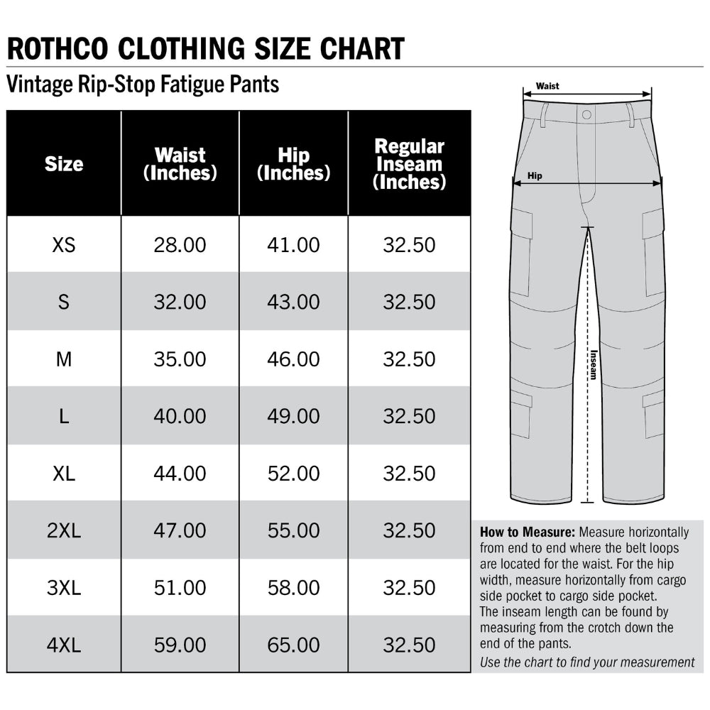 Rothco Vintage Vietnam Rip-Stop Fatigue Pants (Olive Drab) - 5