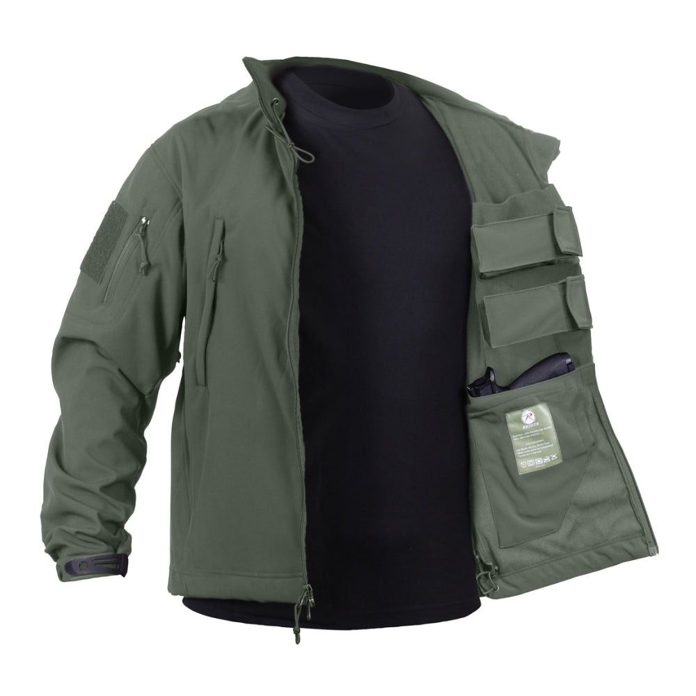 Rothco Concealed Carry Soft Shell Jacket (Olive Drab) - 1