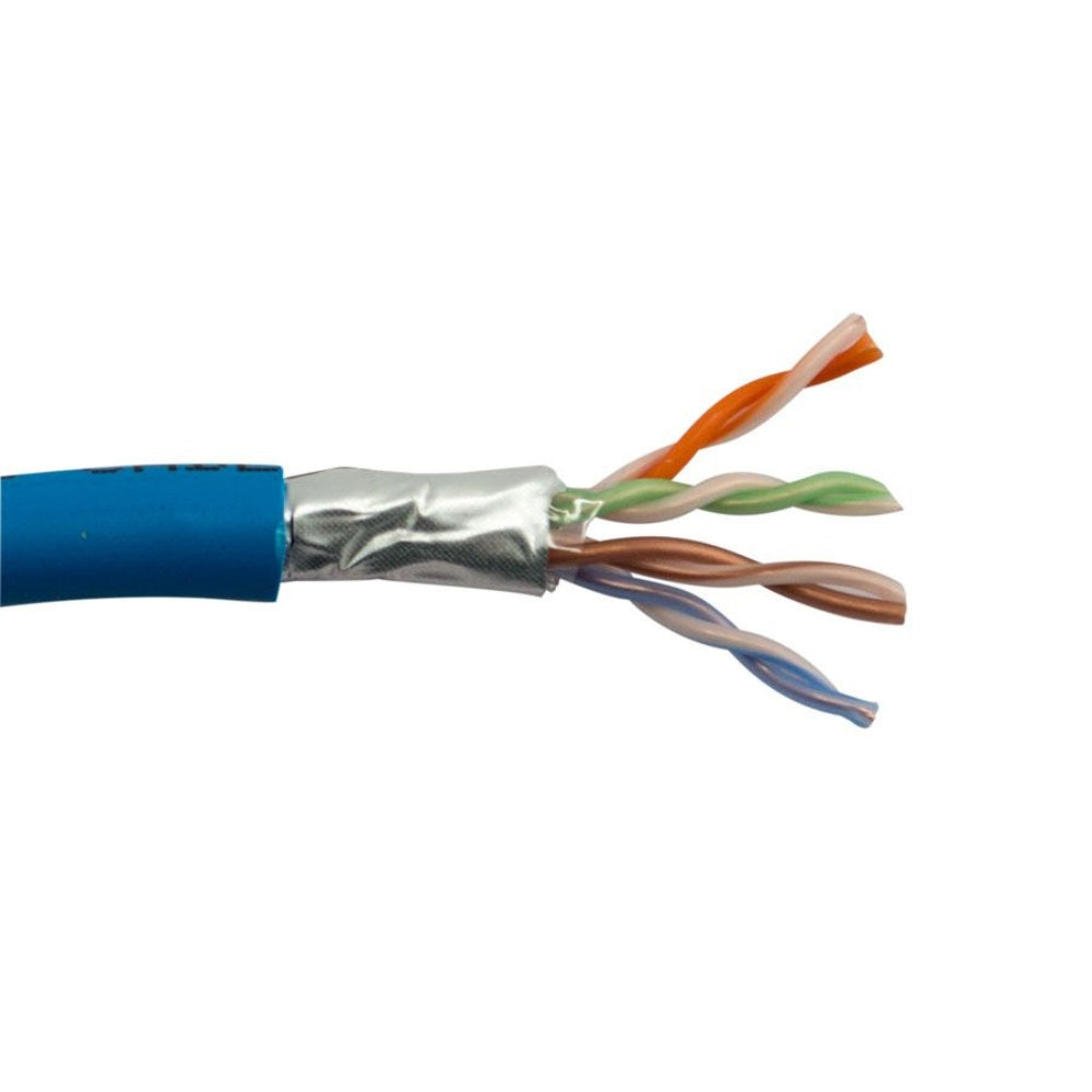 SCP CAT5E Shielded Cable Plenum Blue (1000 ft. Box) CAT5E-SHP-BL