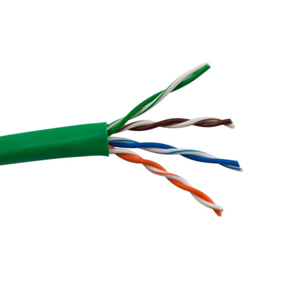 SCP CAT5E Unshielded Cable PVC Green (1000 ft. Box) CAT5E-GN-ETL
