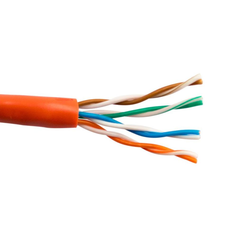 SCP CAT5E Unshielded Cable PVC Orange (1000 ft. Box) CAT5E-OR