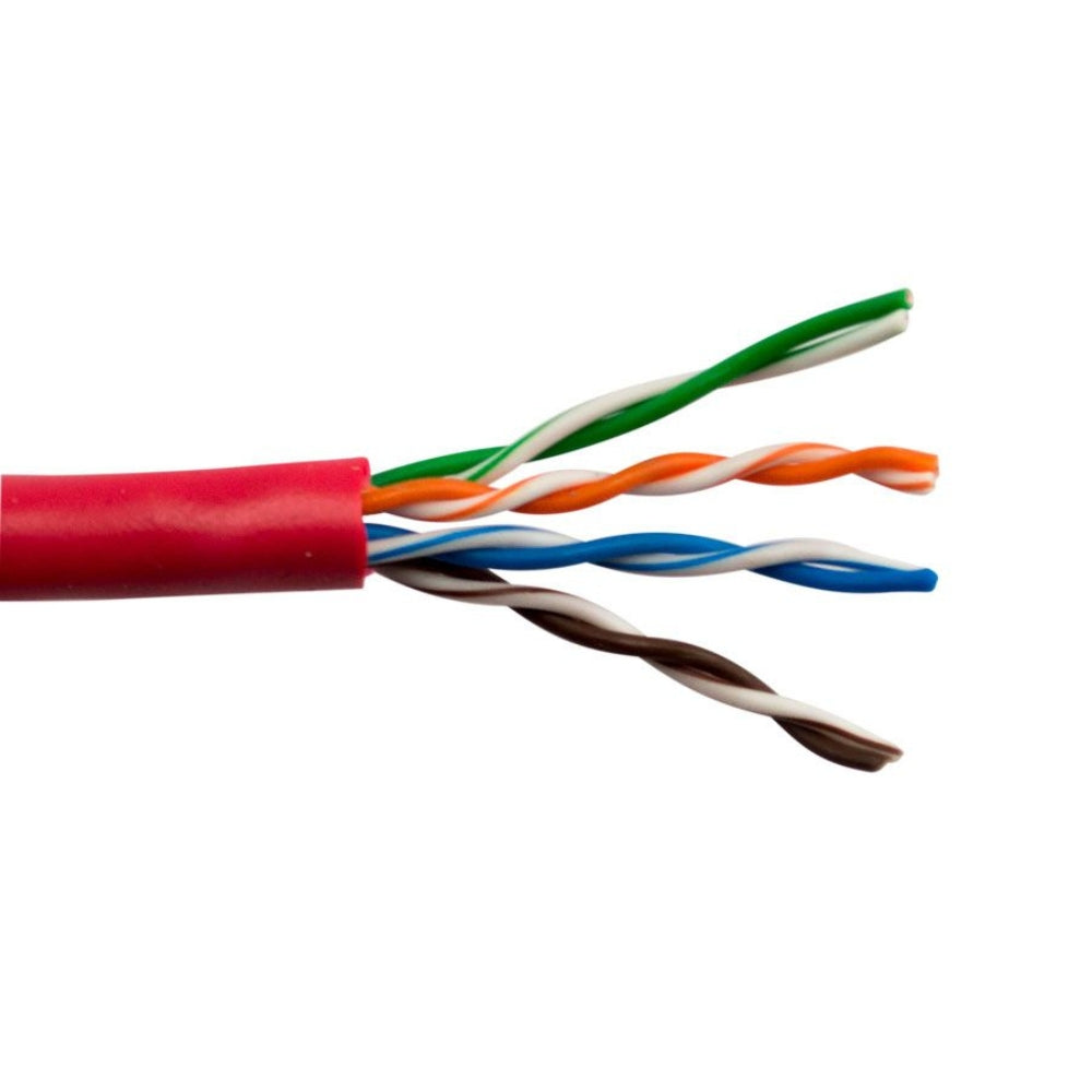 SCP CAT5E Unshielded Cable PVC Red (1000 ft. Box) CAT5E-RD-ETL