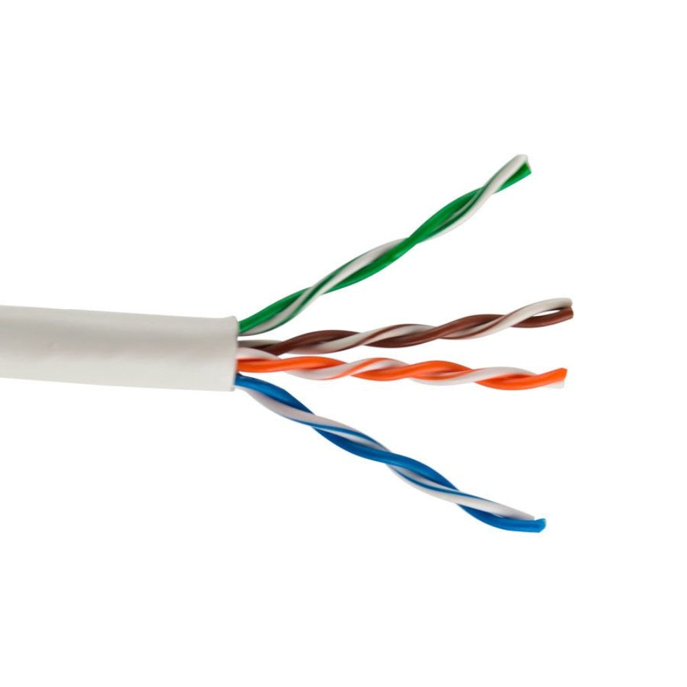 SCP CAT5E Unshielded Cable PVC White (1000 ft. Box) CAT5E-WT-ETL