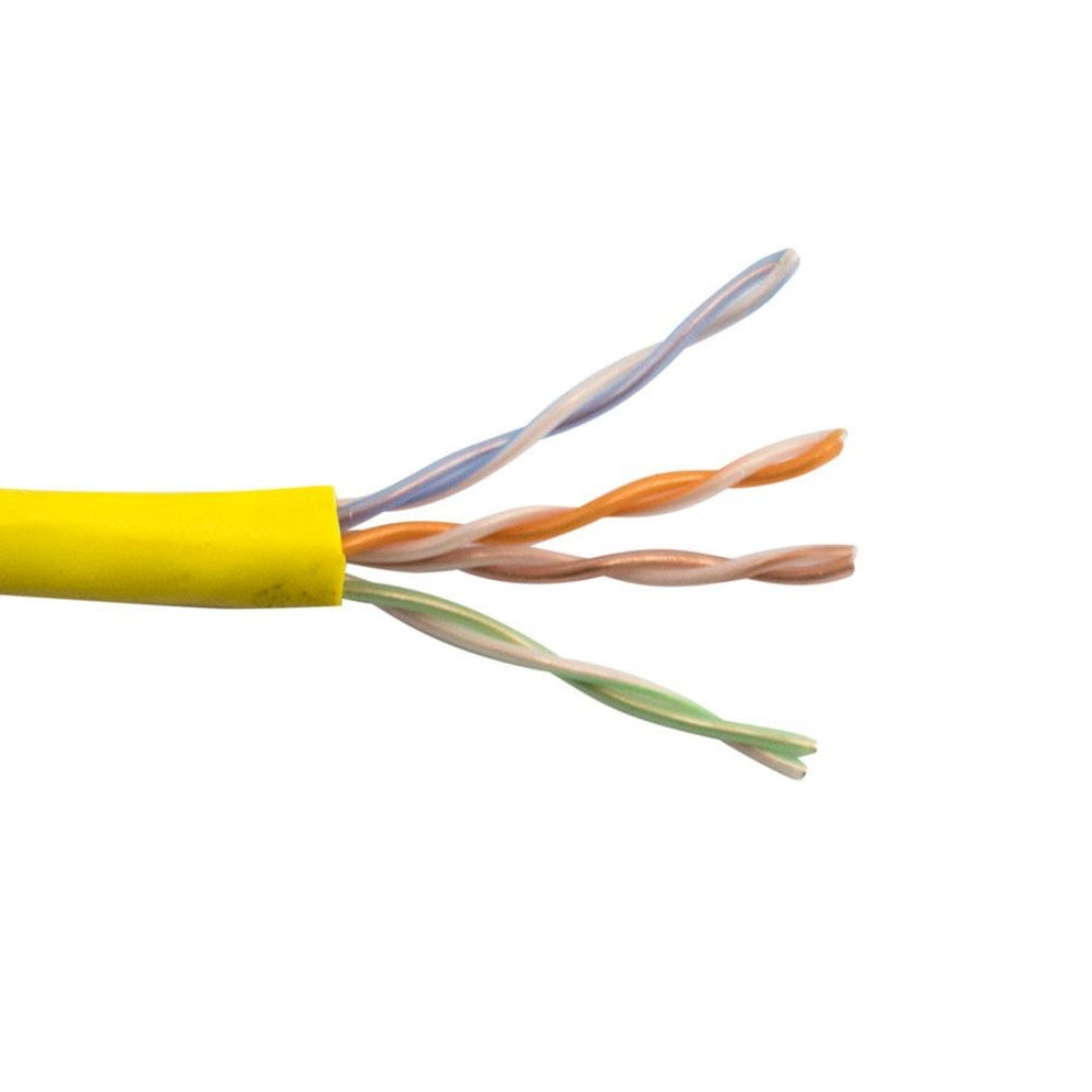 SCP CAT5E Unshielded Cable Plenum Yellow (1000 ft. Box) CAT5E-P-YL