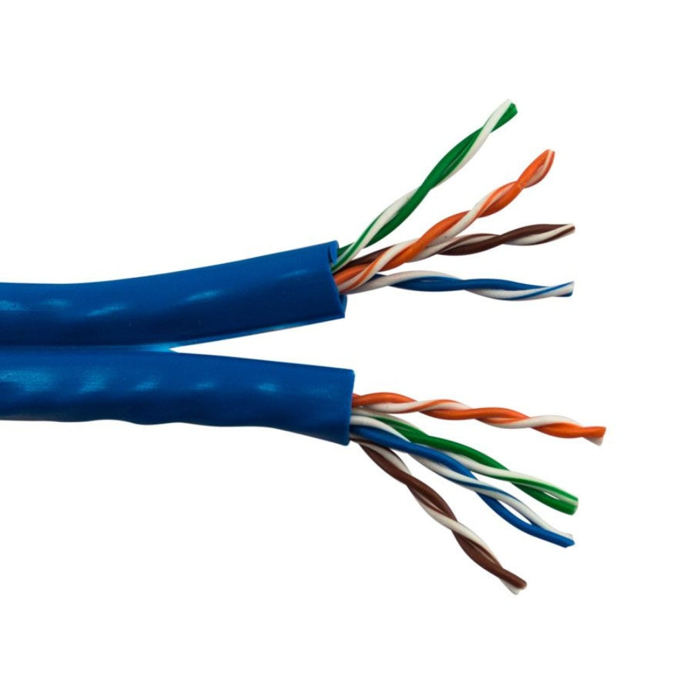 SCP-CAT5E Unshielded Siamese Cable PVC Blue (1000 ft. Box) CAT5E-S-BL