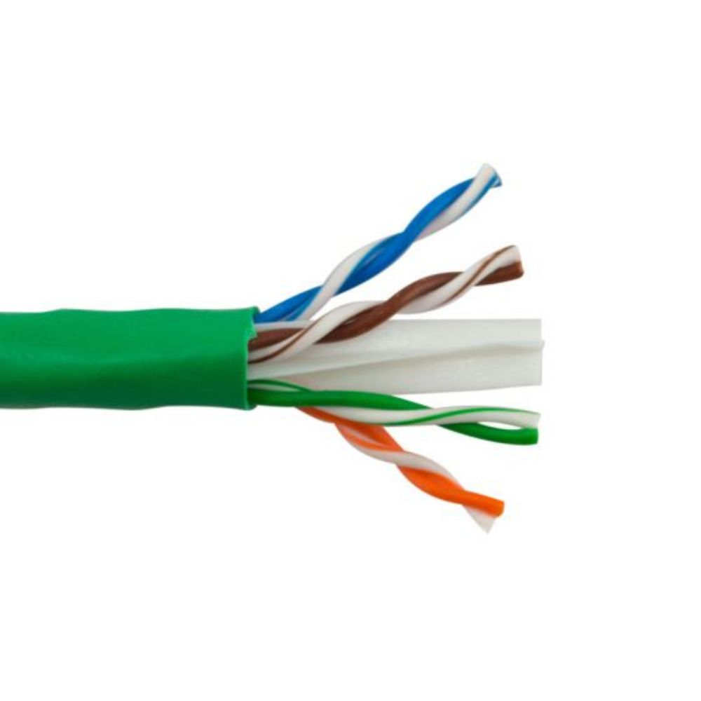 SCP CAT6 Unshielded Cable PVC Green (1000 ft. Box) CAT6-GN-ETL