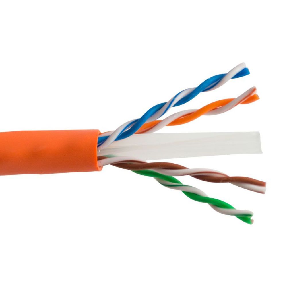 SCP CAT6 Unshielded ETL CMR PVC Orange (1000 ft. Box) CAT6-OR-ETL