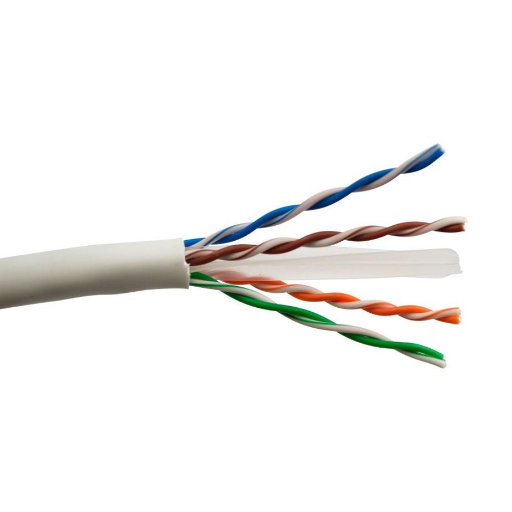 SCP CAT6 Unshielded Cable PVC White (1000 ft. Box) CAT6-WT-ETL