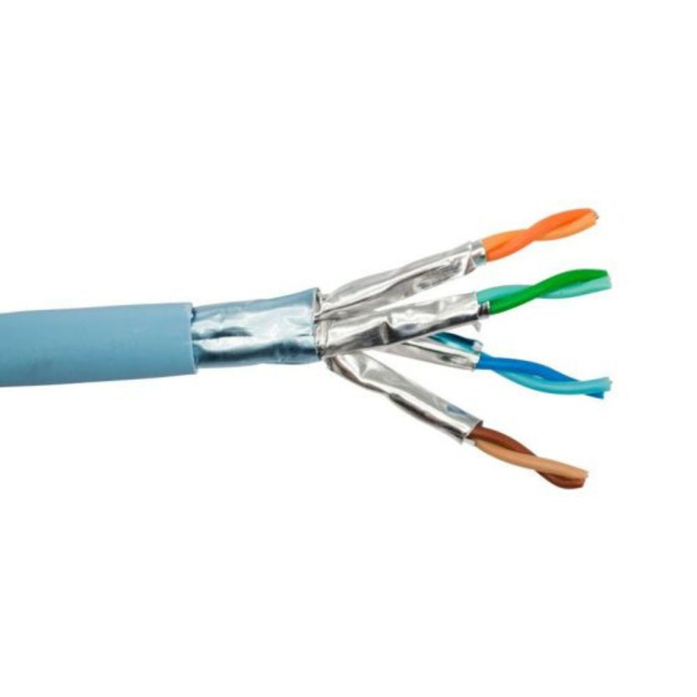 SCP CAT6A F/FTP-10GBASE-T Shielded Cable 1000 ft. CAT6A-F/FTP-BL-ETL