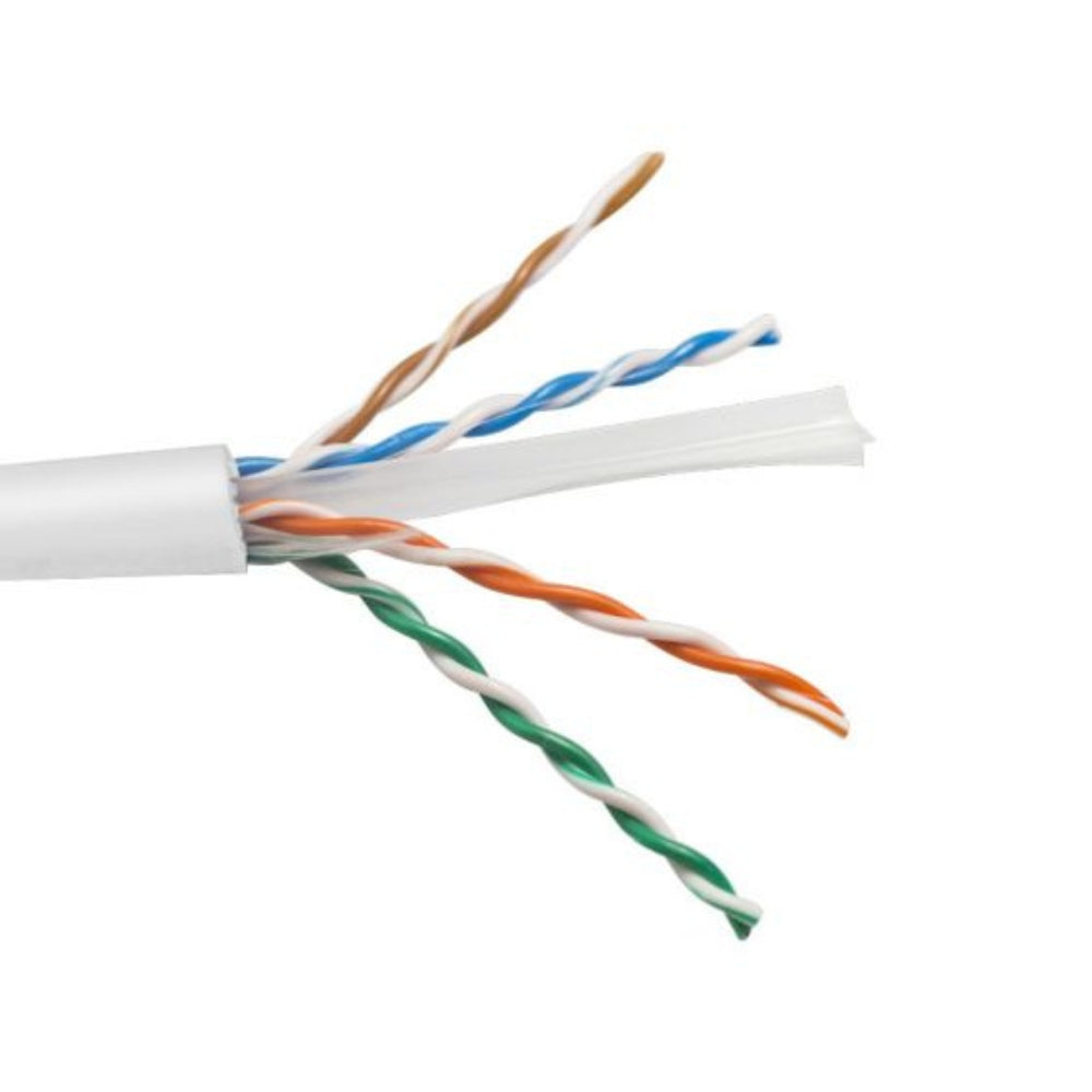 SCP CAT6A Unshielded UTP Cable PVC White (1000 ft. Spool) CAT6A-WT