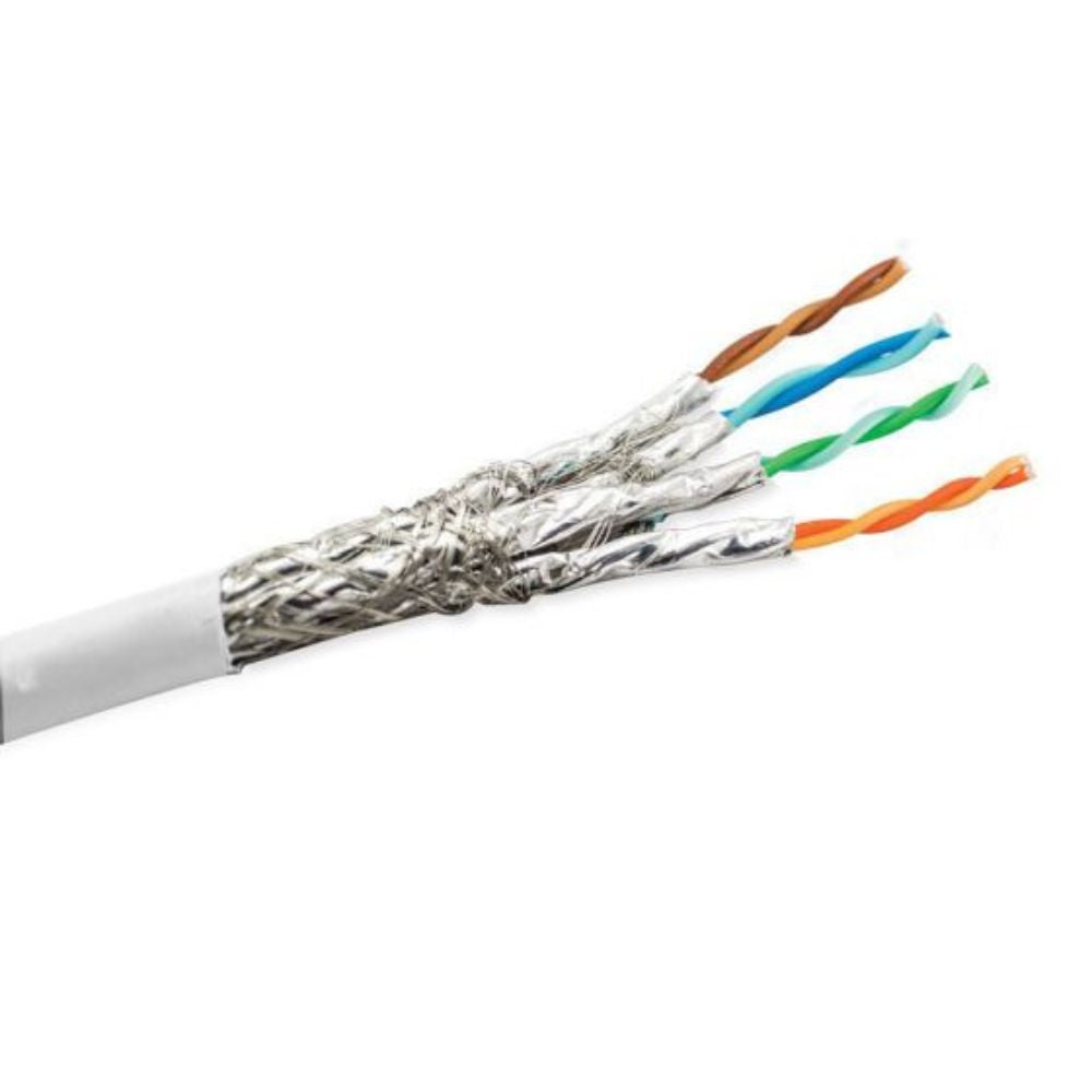 SCP CAT7A Class Fa LAN Cable PVC White 1000 ft. Spool CAT7A-WT