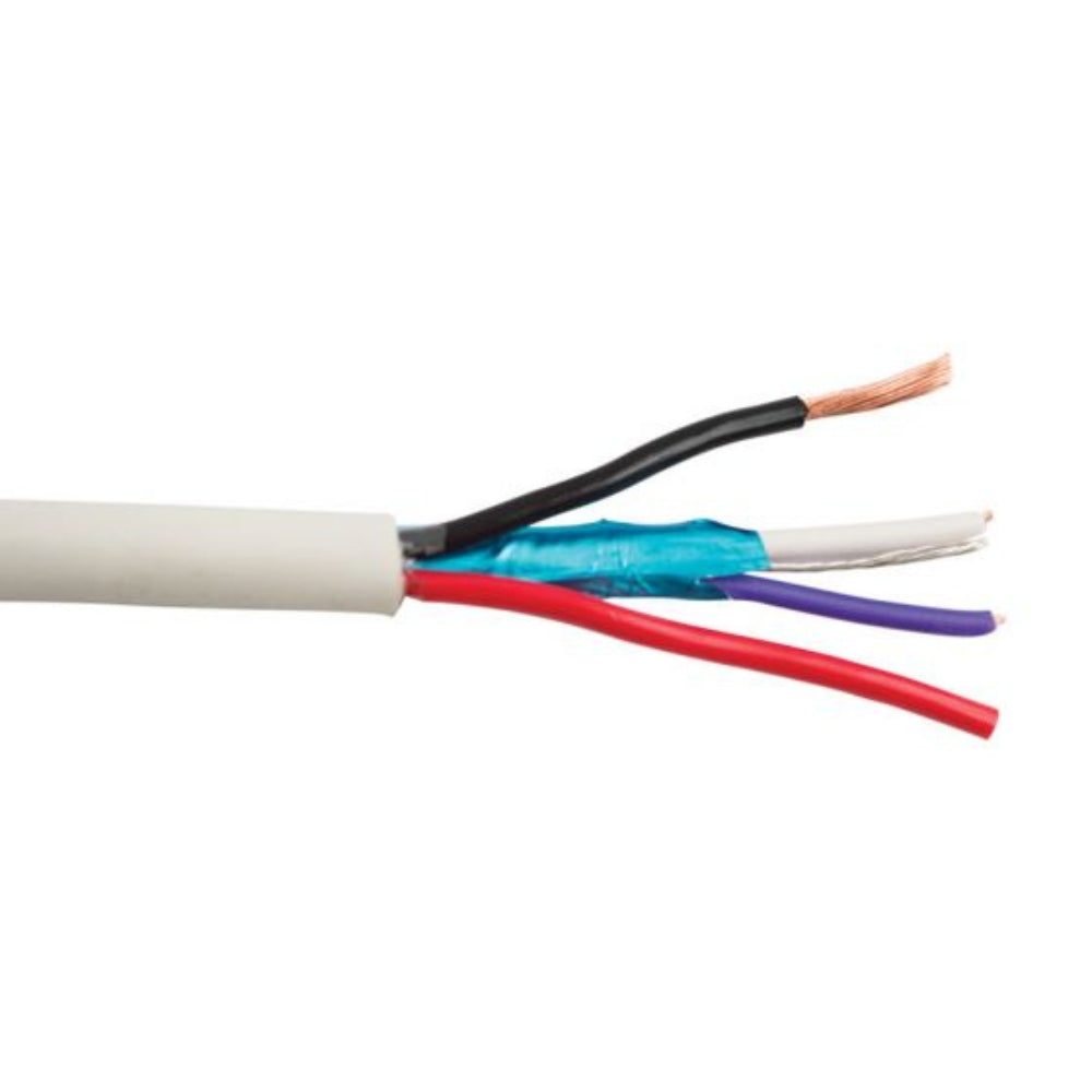 SCP Lutron Compatible Control Cable PVC - White (500 ft. Spool) LUT-QS