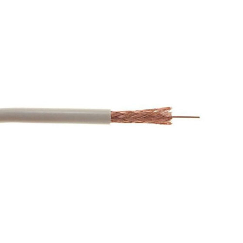 SCP RG59/U Coaxial Cable FR-PVC White 1000 ft. Reel in Box RG59/U95-WT