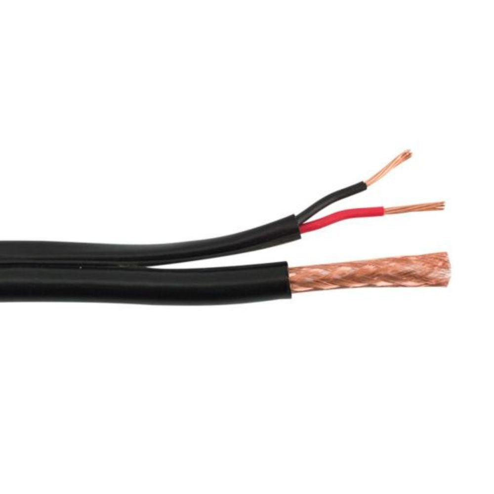 SCP RG59/U Siamese Coaxial Cable Black (1000 ft. Spool) RG59/U95-S-BK