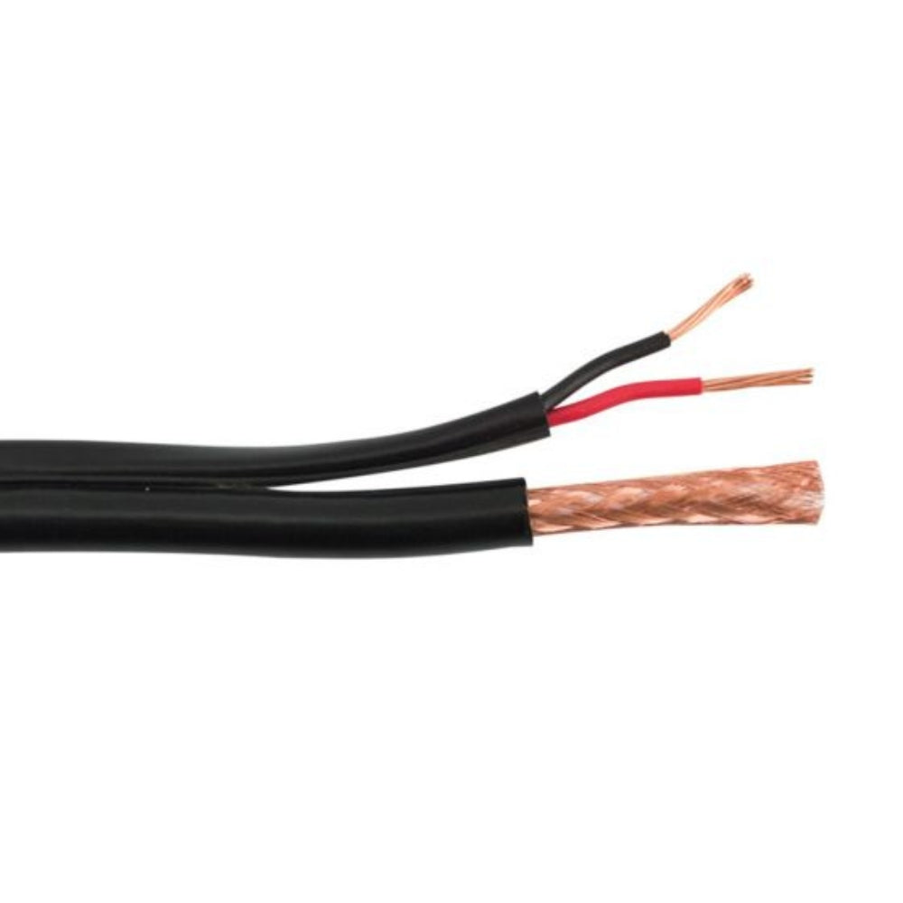 SCP RG59/U Siamese Direct Burial Cable Black 500 ft. RG59/U-S-DB-500