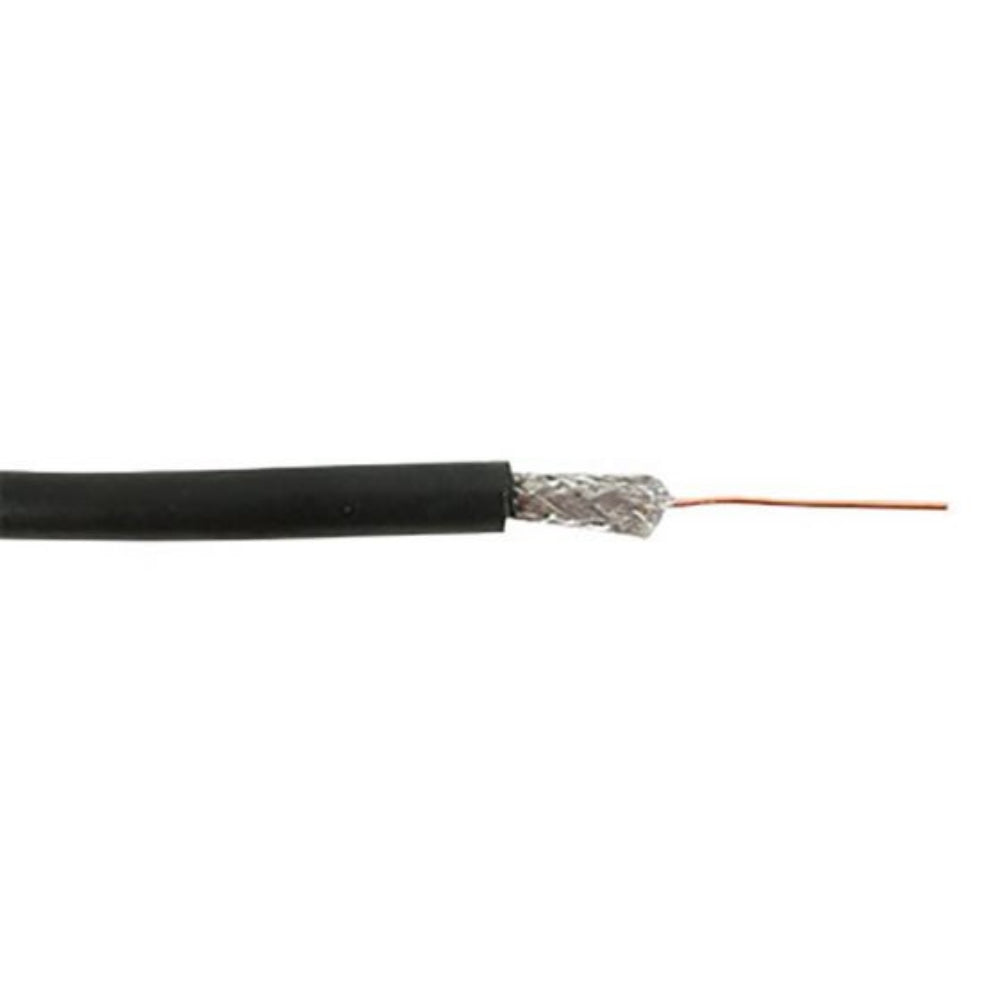 SCP RG6/U Coaxial Cable FR-PVC Black 1000 ft. Spool RG6/UQ-CCS-BK-SPL