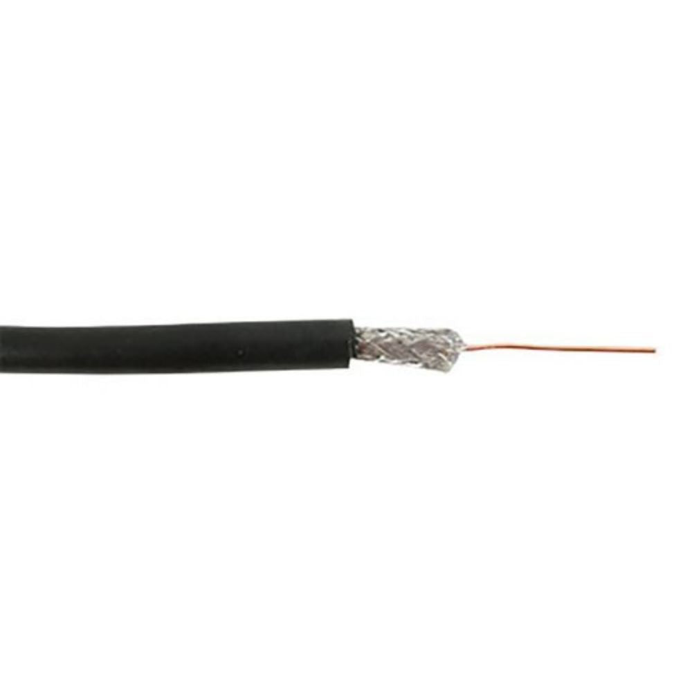 SCP RG6/U Dual Shield Coaxial Cable Black 1000 ft. RG6/U-CCS-BK-SPL