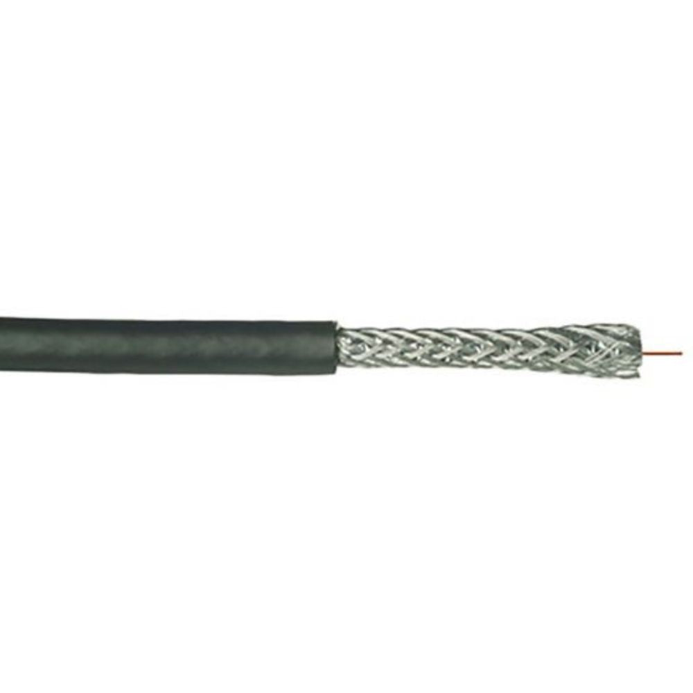 SCP RG6/U Quad Shield Coaxial Cable Black 1000ft RG6/UQ-CCS-BK-ETL-CMR