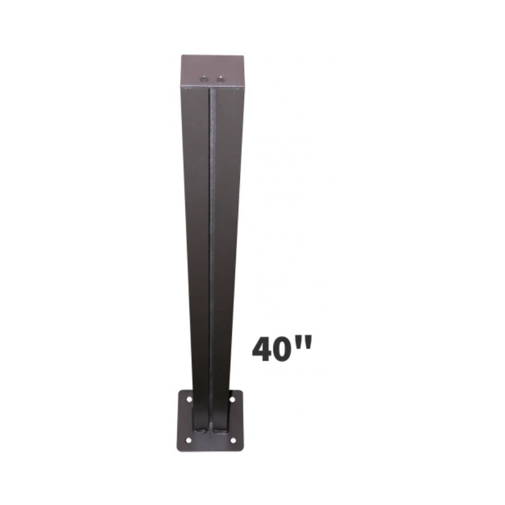 Signal-Tech 40 inch H Single Post with 6 inch sq Baseplate P40B 2886