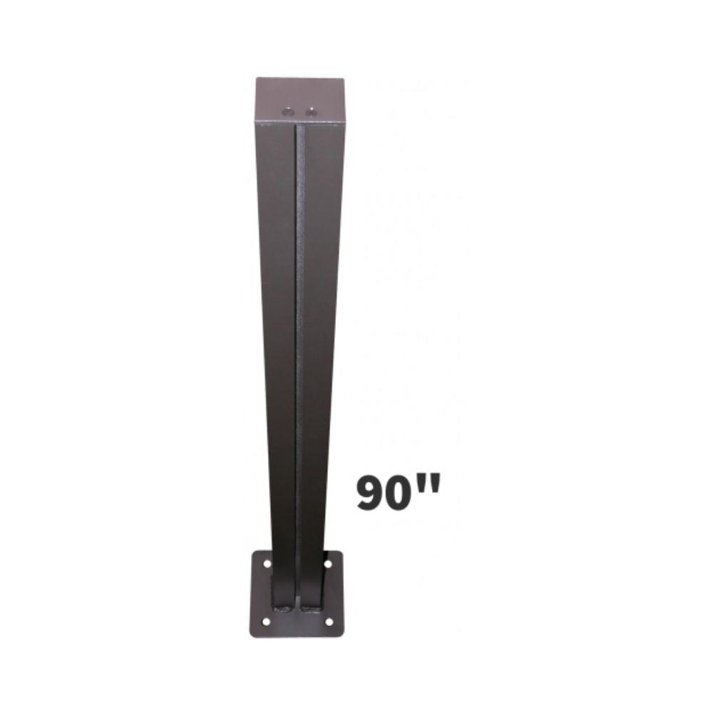 Signal-Tech 90" H Single Post with 6" sq Baseplate P90B 2890