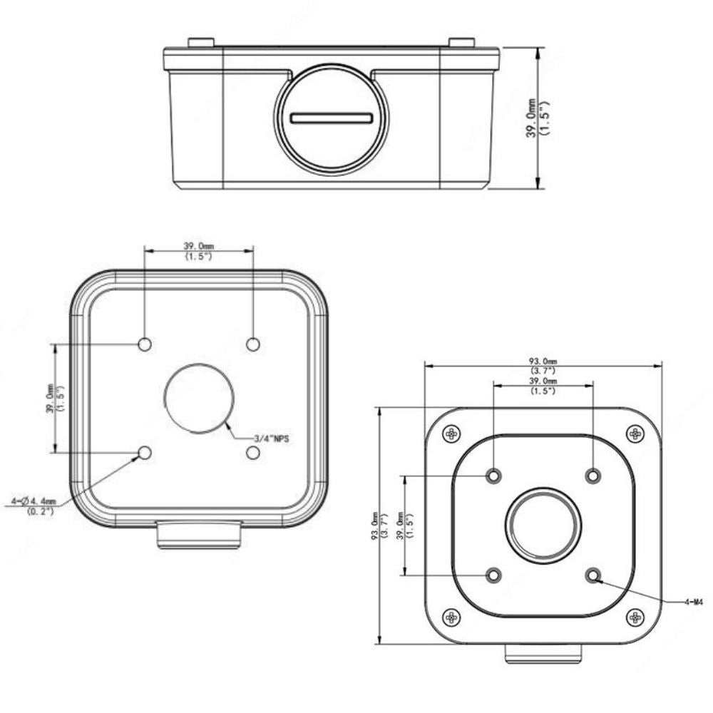 UNV Mini Bullet Camera Junction Box TR-JB05-A-IN