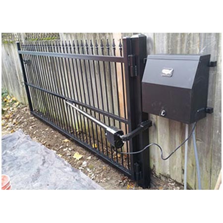 USAutomatic Patriot II Solar Charged Dual Swing Gate Opener Kit 020075-UL Includes Receiver and Two Remotes
