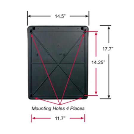 USAutomatic Ranger HD I AC Charged Single Swing Gate Opener Kit 020516 with Standar Plastic Enclosure