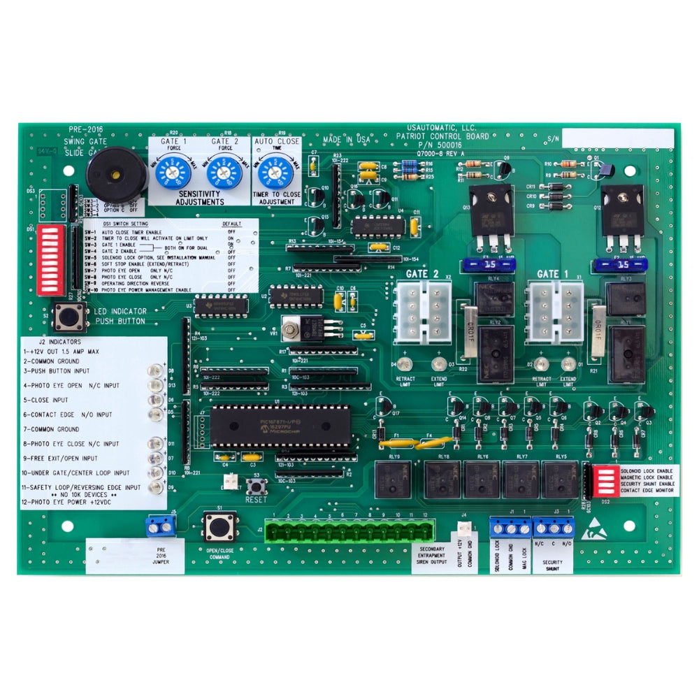 USAutomatic Replacement Patriot Control Board 500016 (GREEN)